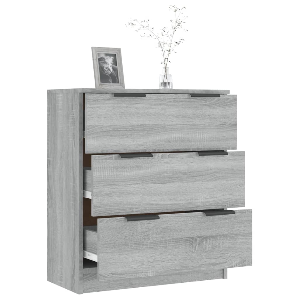 Sideboard Grau Sonoma 60x30x70 cm Holzwerkstoff